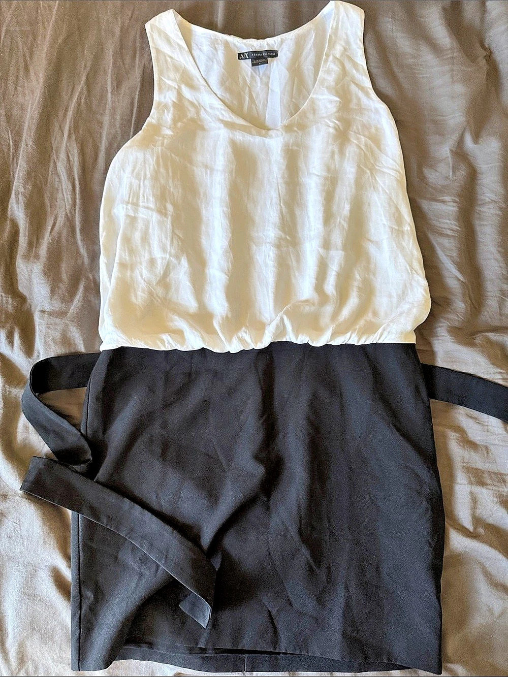 Armani Exchange Color Block Mini Dress Size 6 Like New